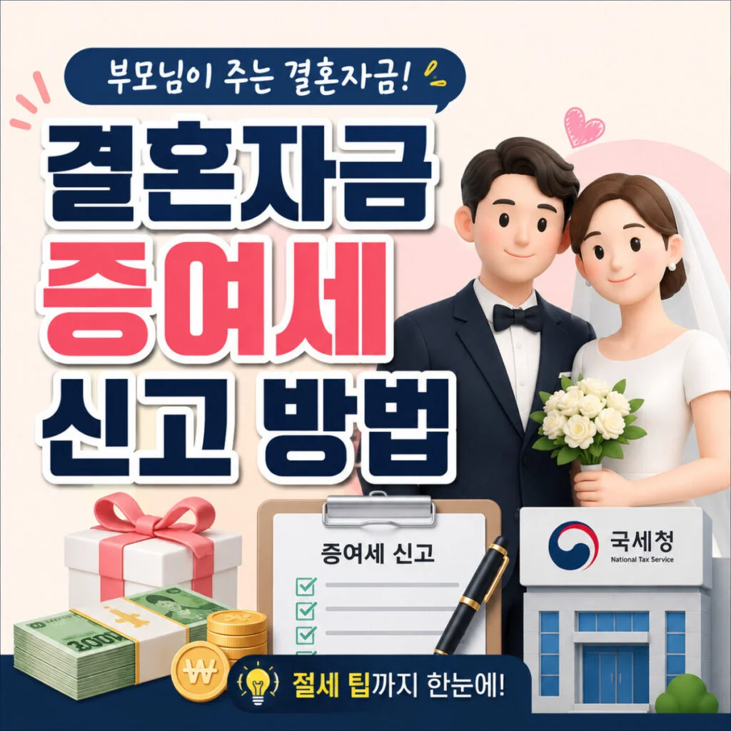 결혼자금 증여세 신고 방법 총정리|혼인 증여재산공제 홈택스 신고 3개월 기한 한 번에 해결 1 image 100 1